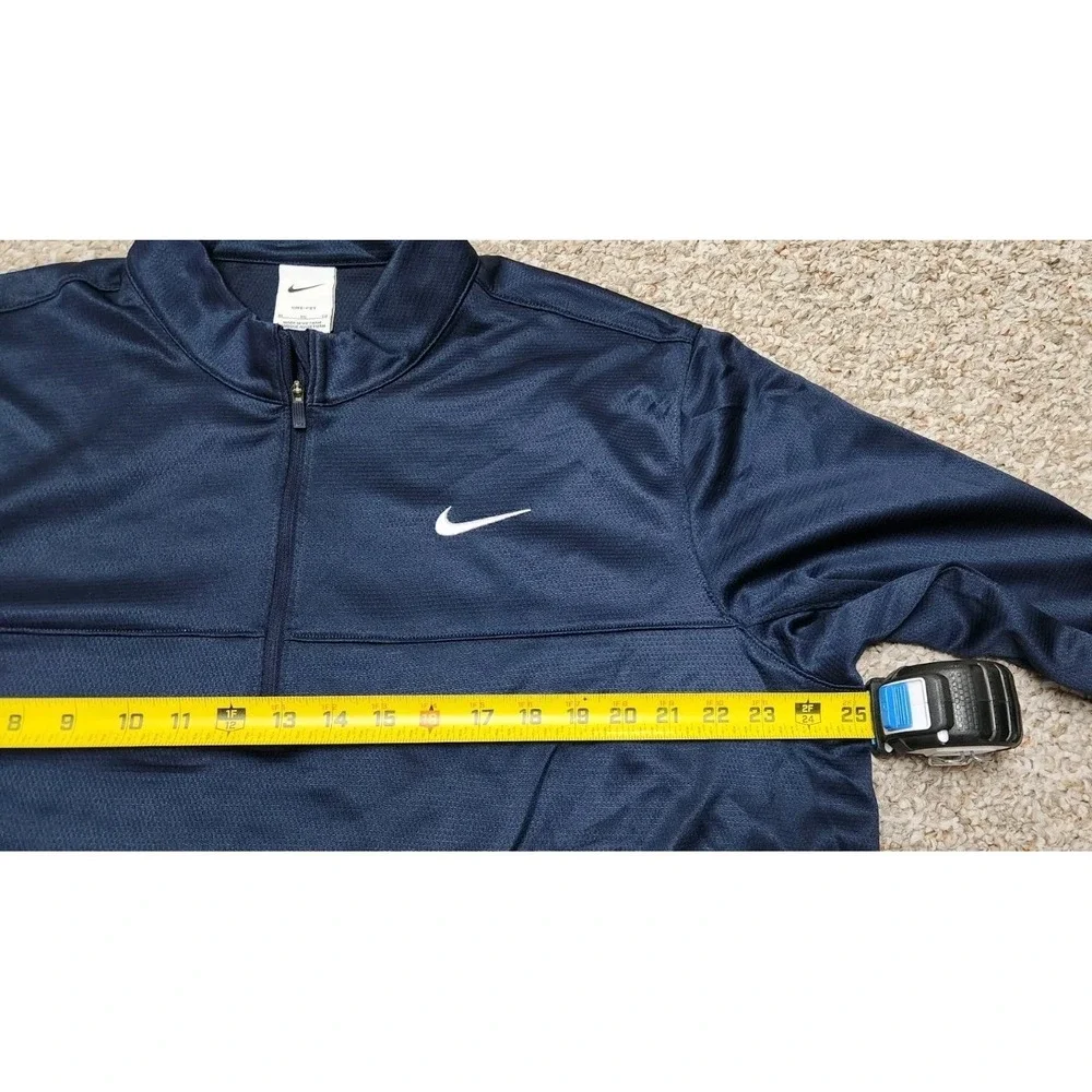Nike‎ Dri-FIT Half-Zip Sports Pullover Mens Navy Blue/White CK6076-451 XL